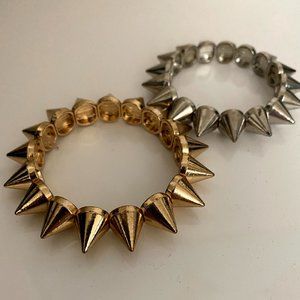 Olive & Piper 2-Pair Stretchy Spike Bracelets